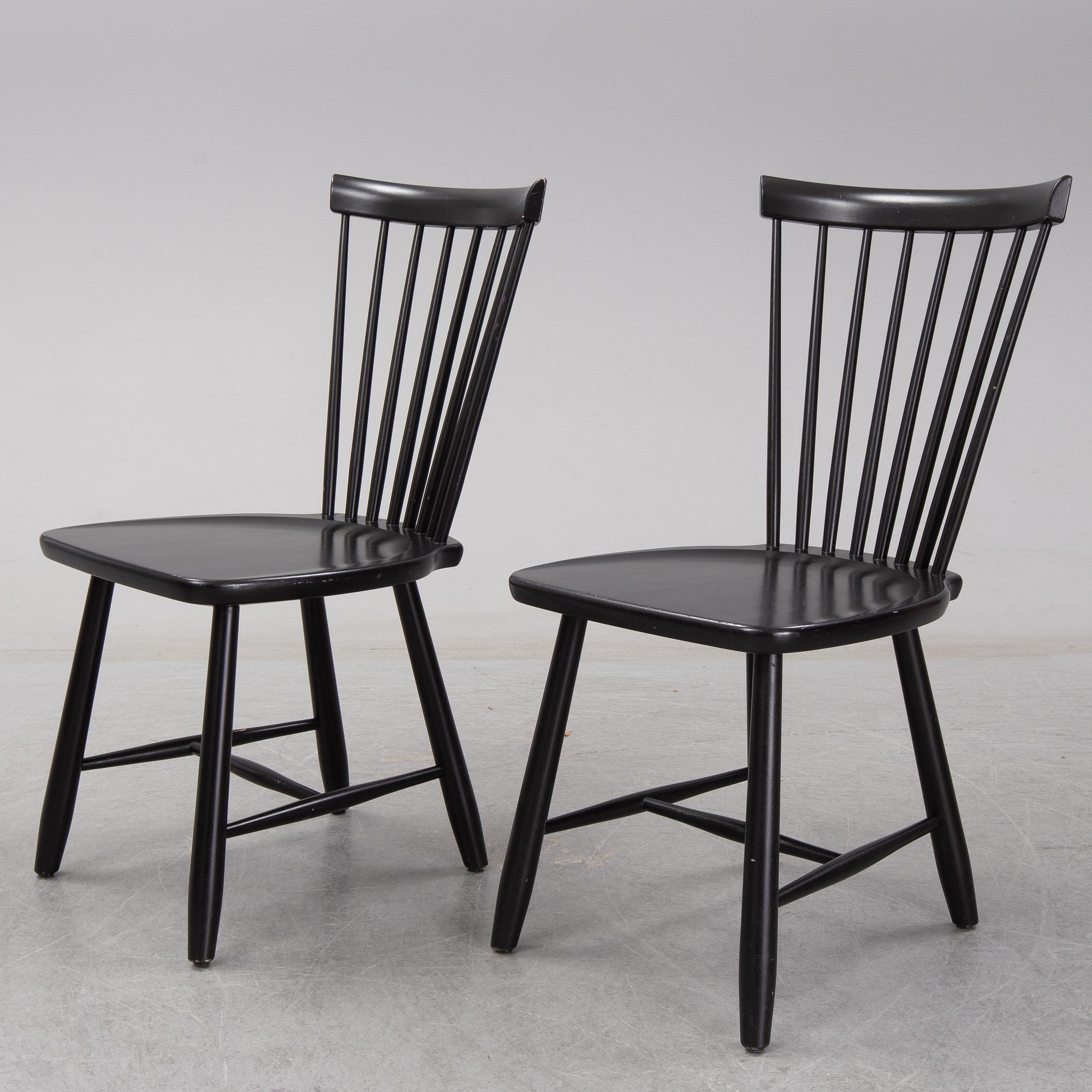 CARL MALMSTEN, six 'Lilla Åland' chairs, Stolab 2014.