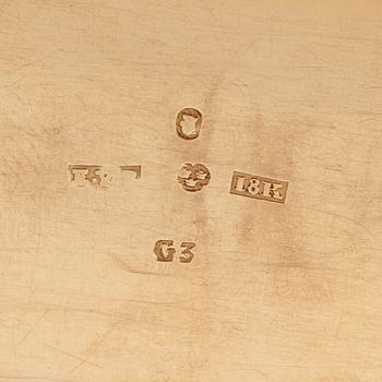 A Swedish 19th century gold snuff-box, marks of Erik Ytterbom, Stockholm 1813.