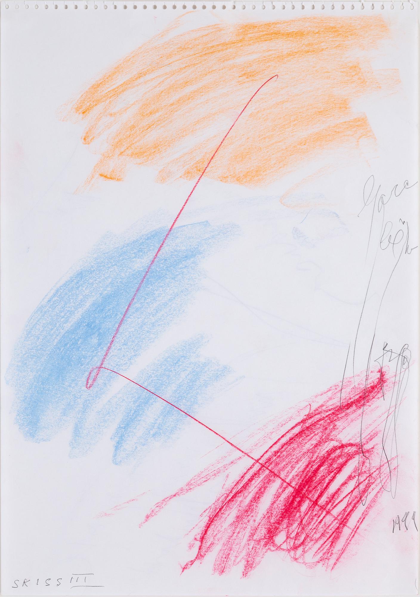 EDDIE FIGGE, pastell, signerad och daterad 1999.