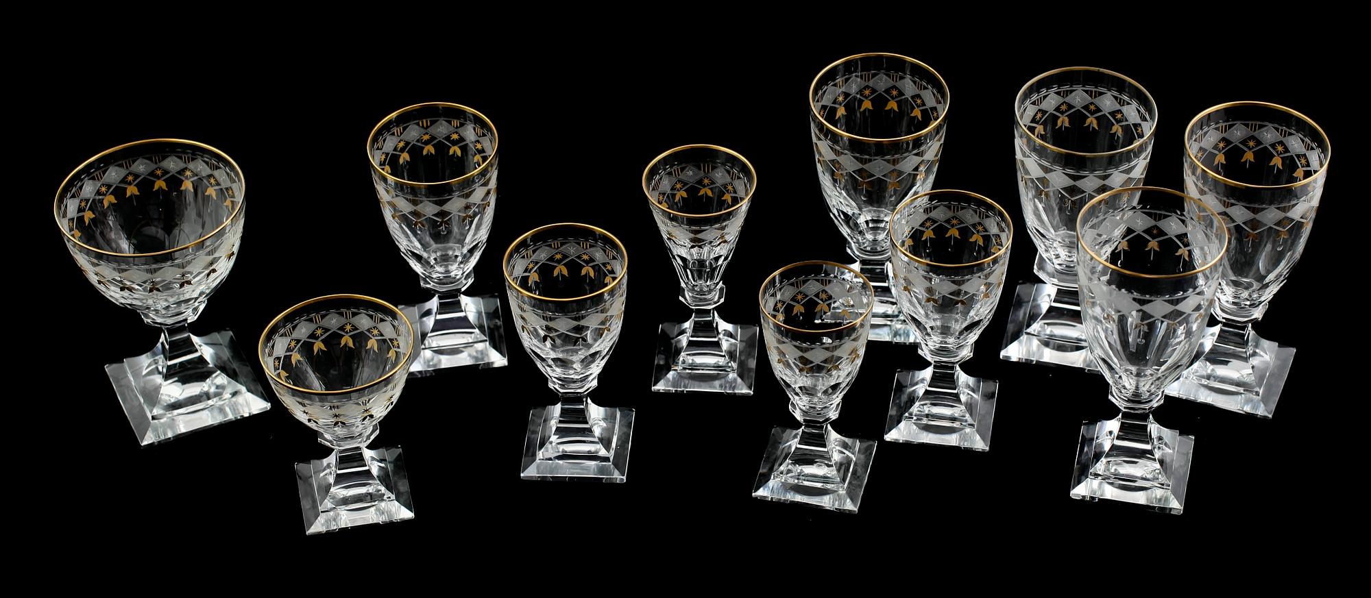 SERVISGLAS, 11 st, glas, Odelberg Junior, Kosta.