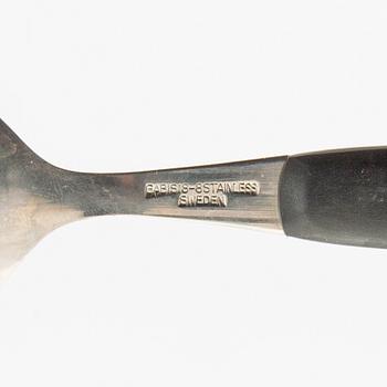 Cutlery approximately 99 dollars including Folke Arström and Ainar Axelsson mid-20th century bakelite and stainless steel.