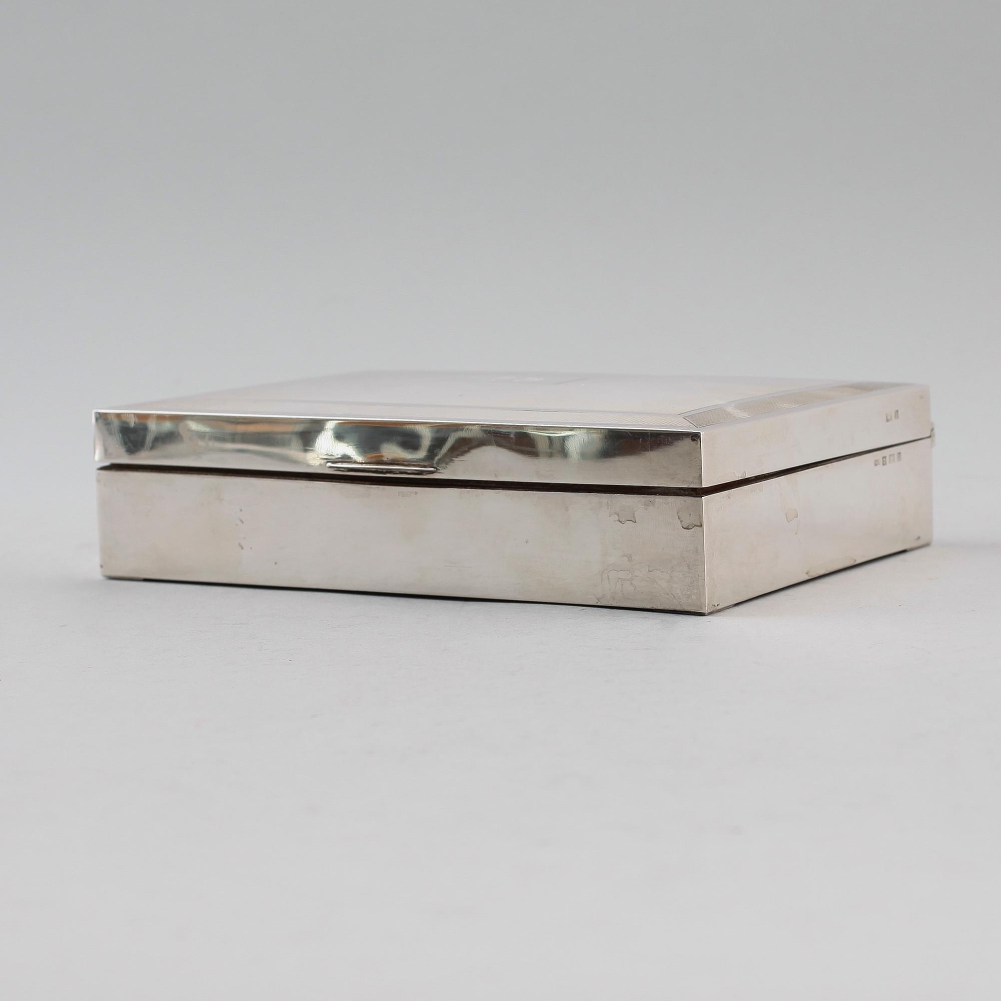CIGARETTSKRIN, silver, Birmingham 1963.