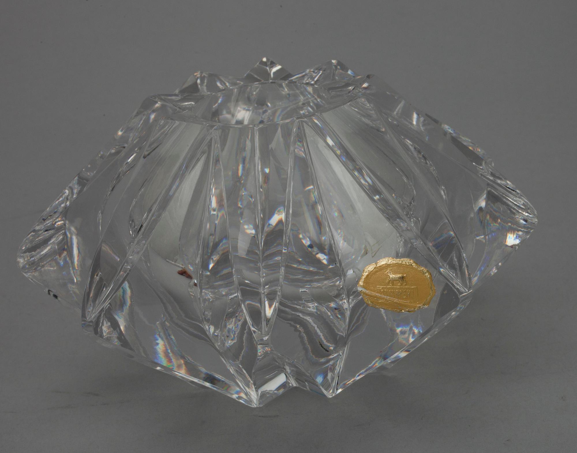 SKÅL, glas, "Stjärna", sign. Aimo Okkolin, Riihimäki Glasbruk, Finland 1965-76.