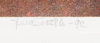 JUHA SOISALO, serigrafia, signeerattu ja päivätty -92, numeroitu IX/XLVIII.