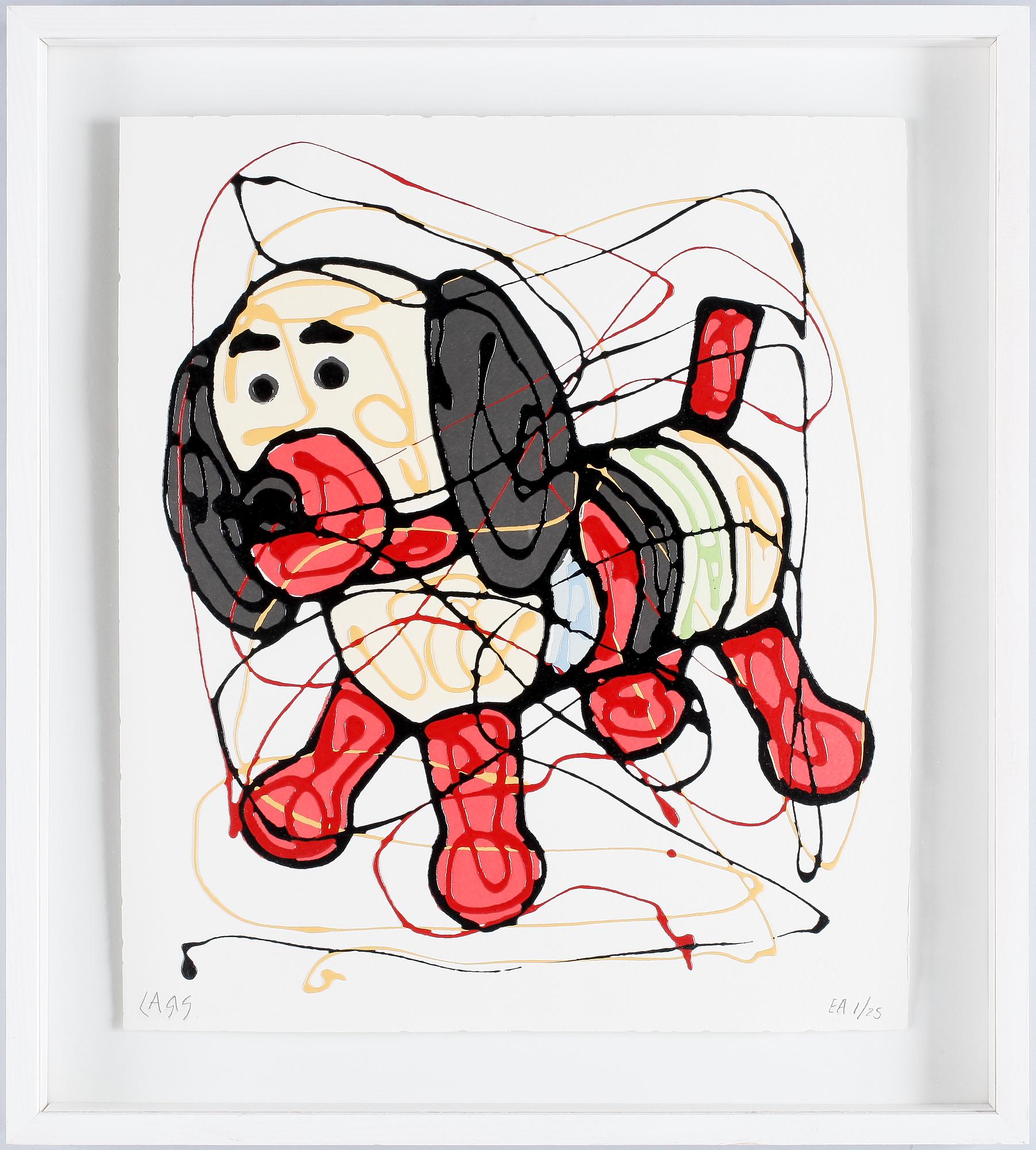 LARS TUNEBO, serigrafi, handkolorerad, sign o numr EA 1/25.