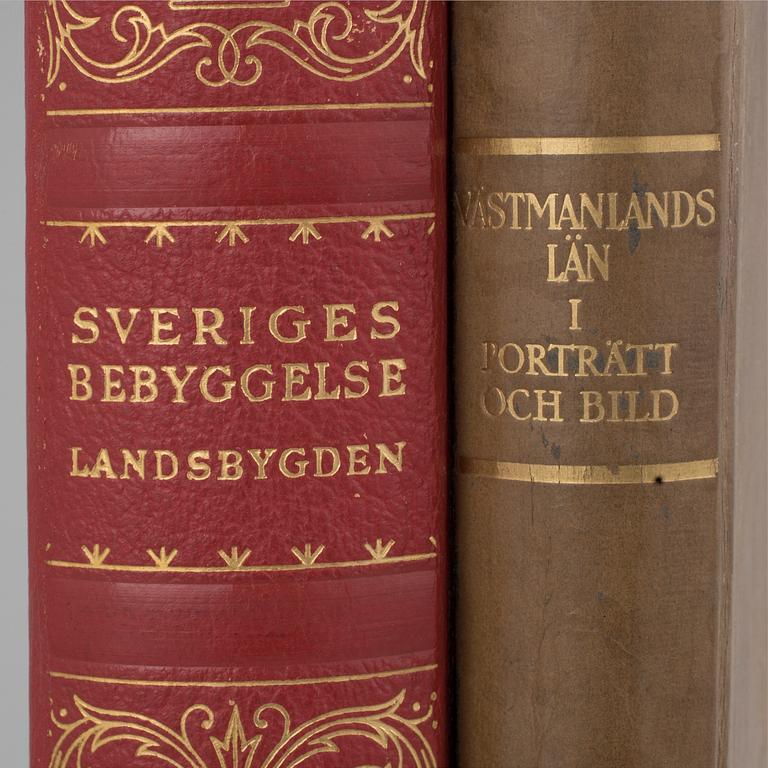 SVENSKA GODS OCH GÅRDAR, 5 vol, Stockholm-Uddevalla 1930-40.