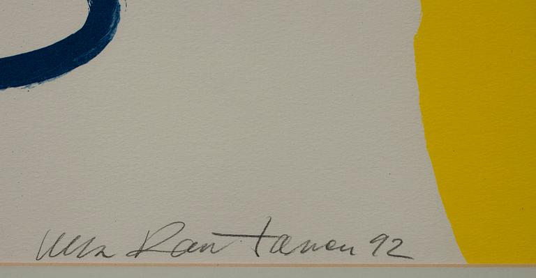 ULLA RANTANEN, litografi, numr. 154/198, sign. och dat. -92.