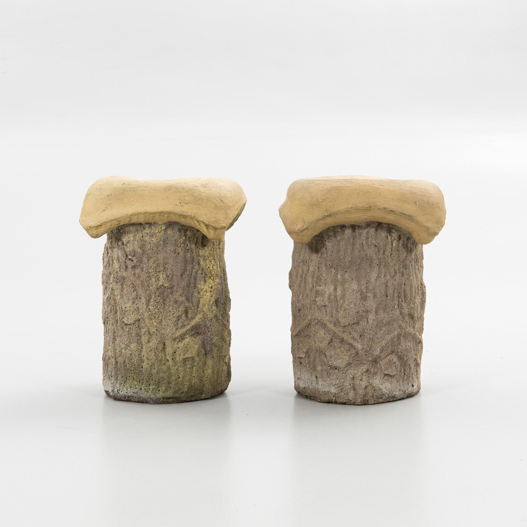Stools, a pair, late 20th century.