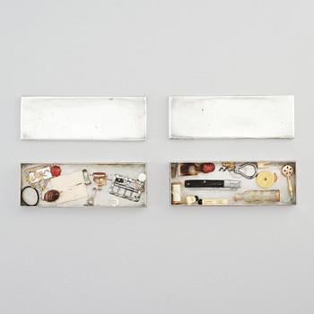 A Swedish late 18th century combined curtlery, dressing- and writing box, from Strömsbergs estate.