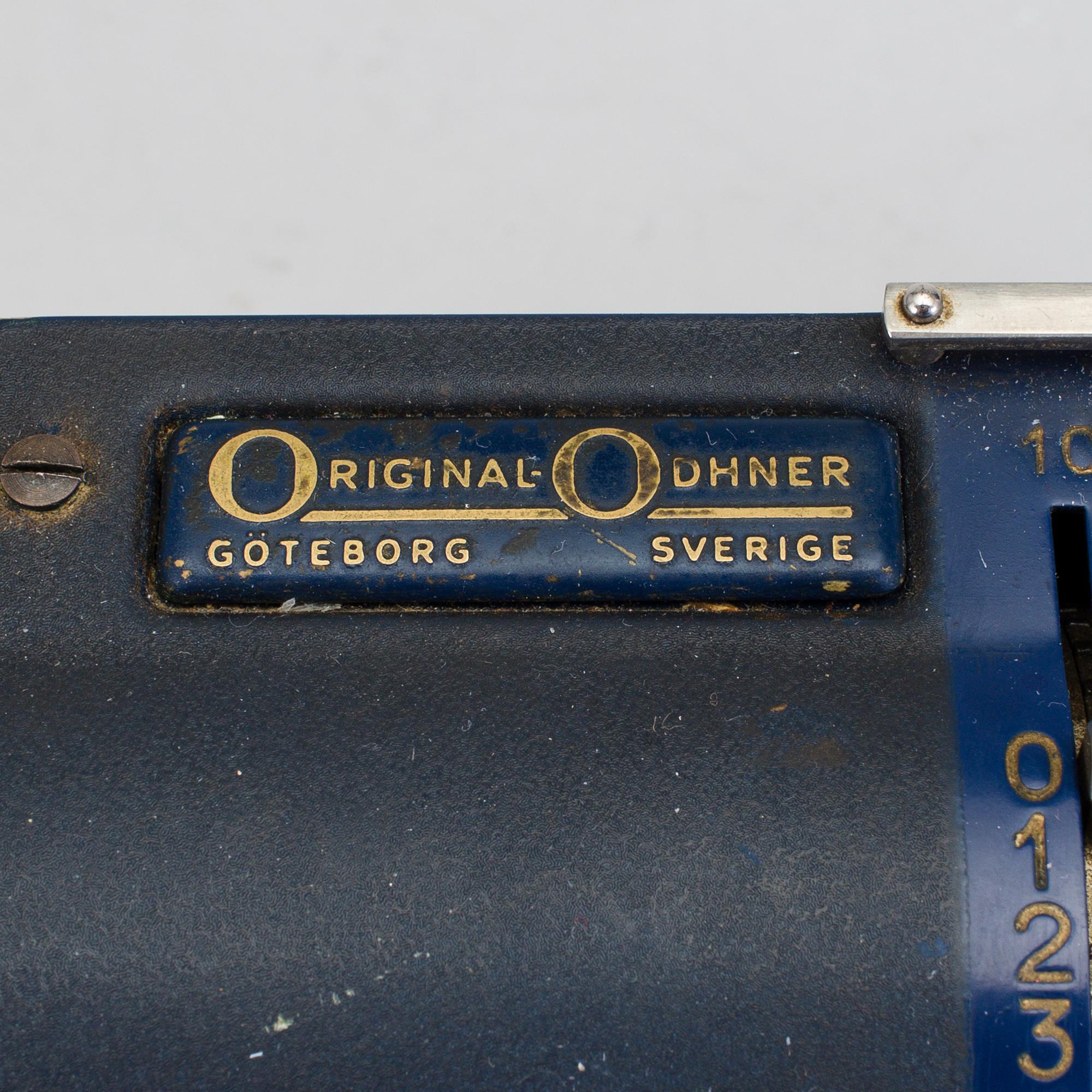 RÄKNESNURRA, Original-Odhner, Göteborg.