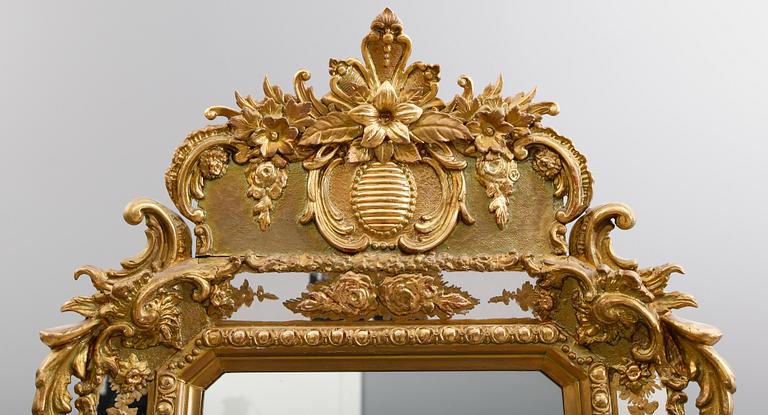 SPEGEL MED KONSOLBORD, 1800-talets andra hälft.