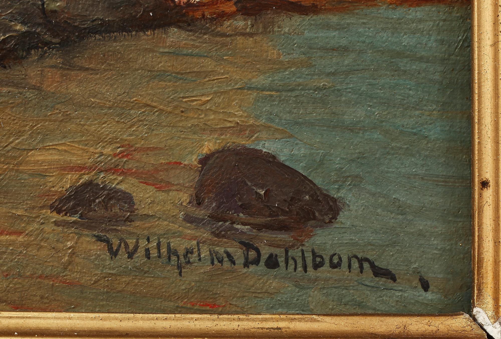 WILHELM DAHLBOM, olja på duk, sign.