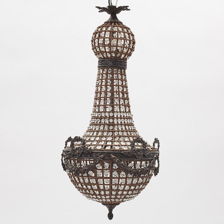 A chandelier, mid 20th Century.