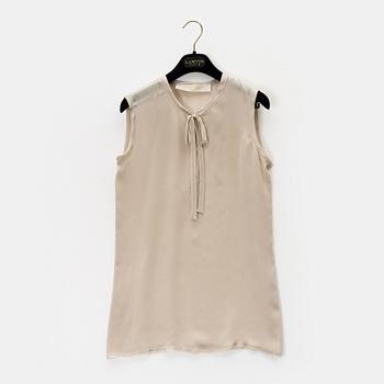 Lanvin, a silk top, size 36.