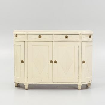 A Gustavian style sideboard, around 1900.