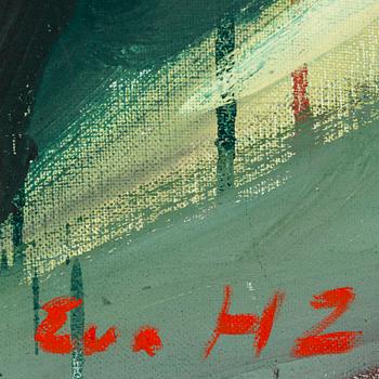 EVA ZETTERVALL, oil on canvas, signed Eva HZ.