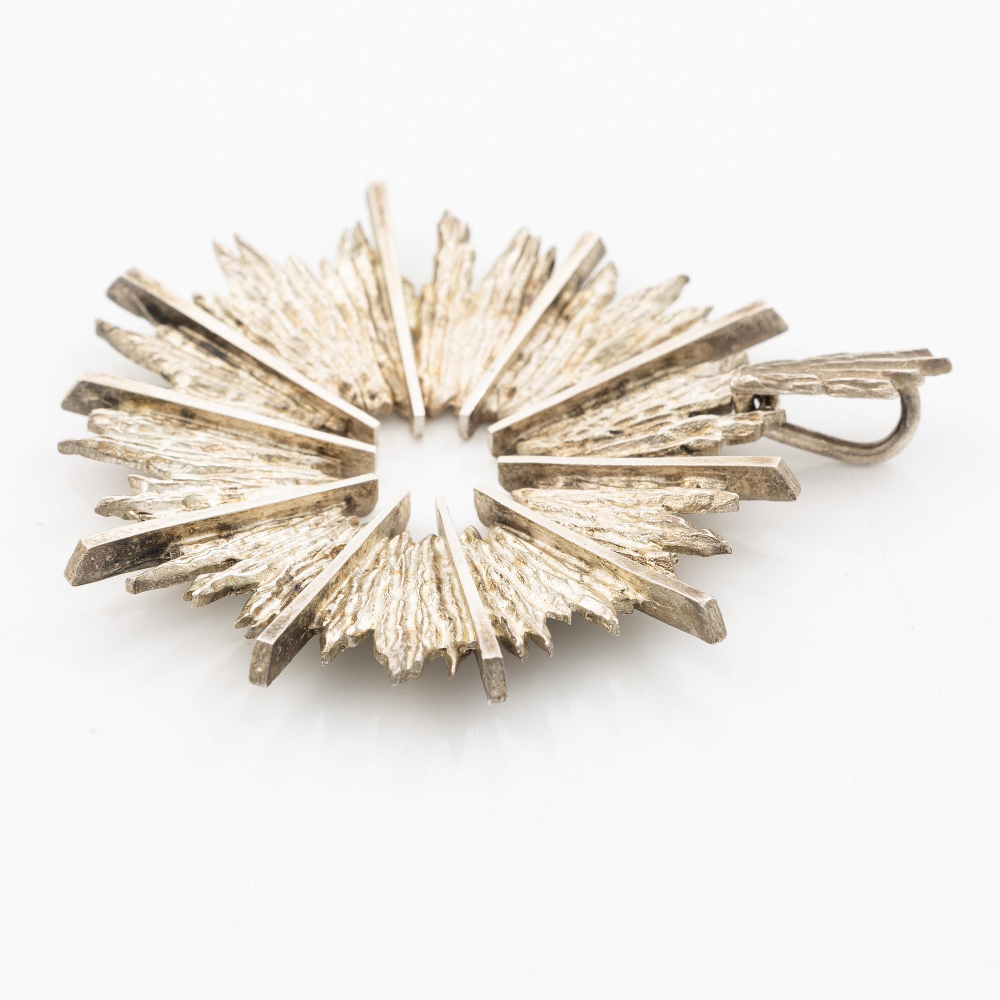 Pendant, Knud V. Andersen, silver, Denmark.
