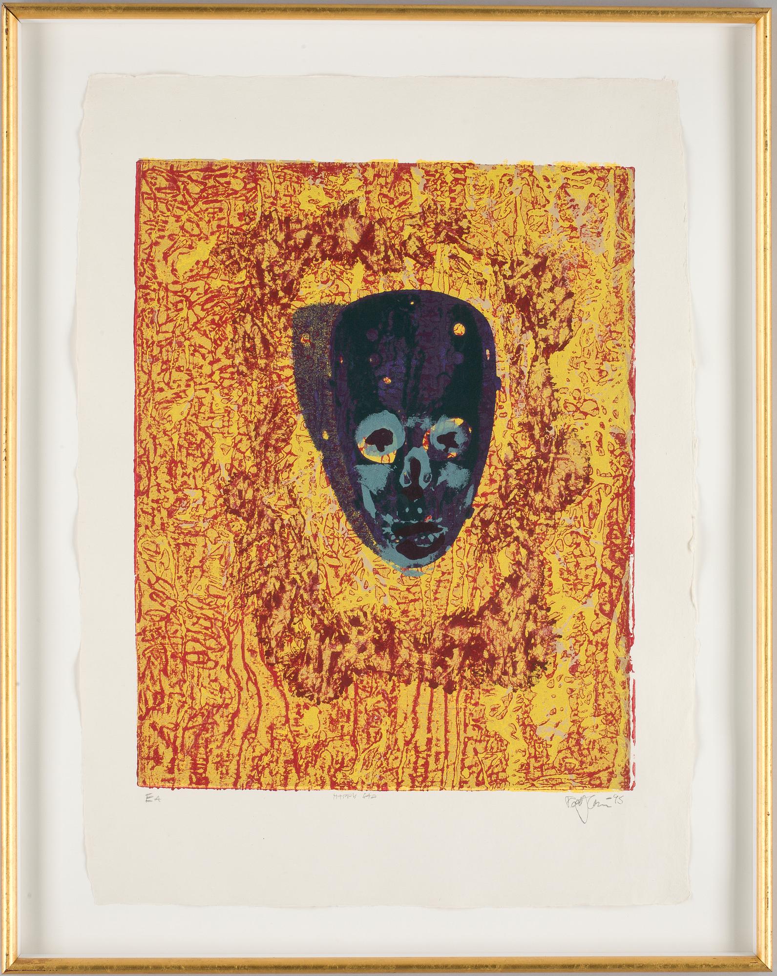 ROLF HANSON, monoprint. Sign och numr EA. Dat -95.