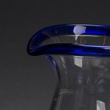 SKÅLAR, GLAS OCH KANNA, 12 st, glas, Bergdala glasbruk, 1900-tal.