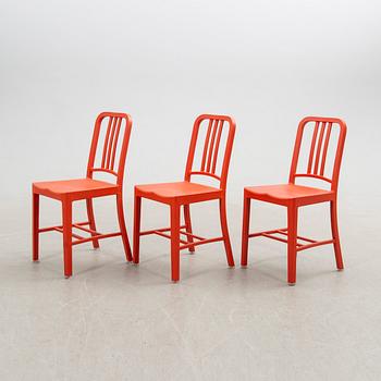 Stolar, 6 st "111 Navy Chair", Emeco & Coca-Cola. USA 2000-tal.