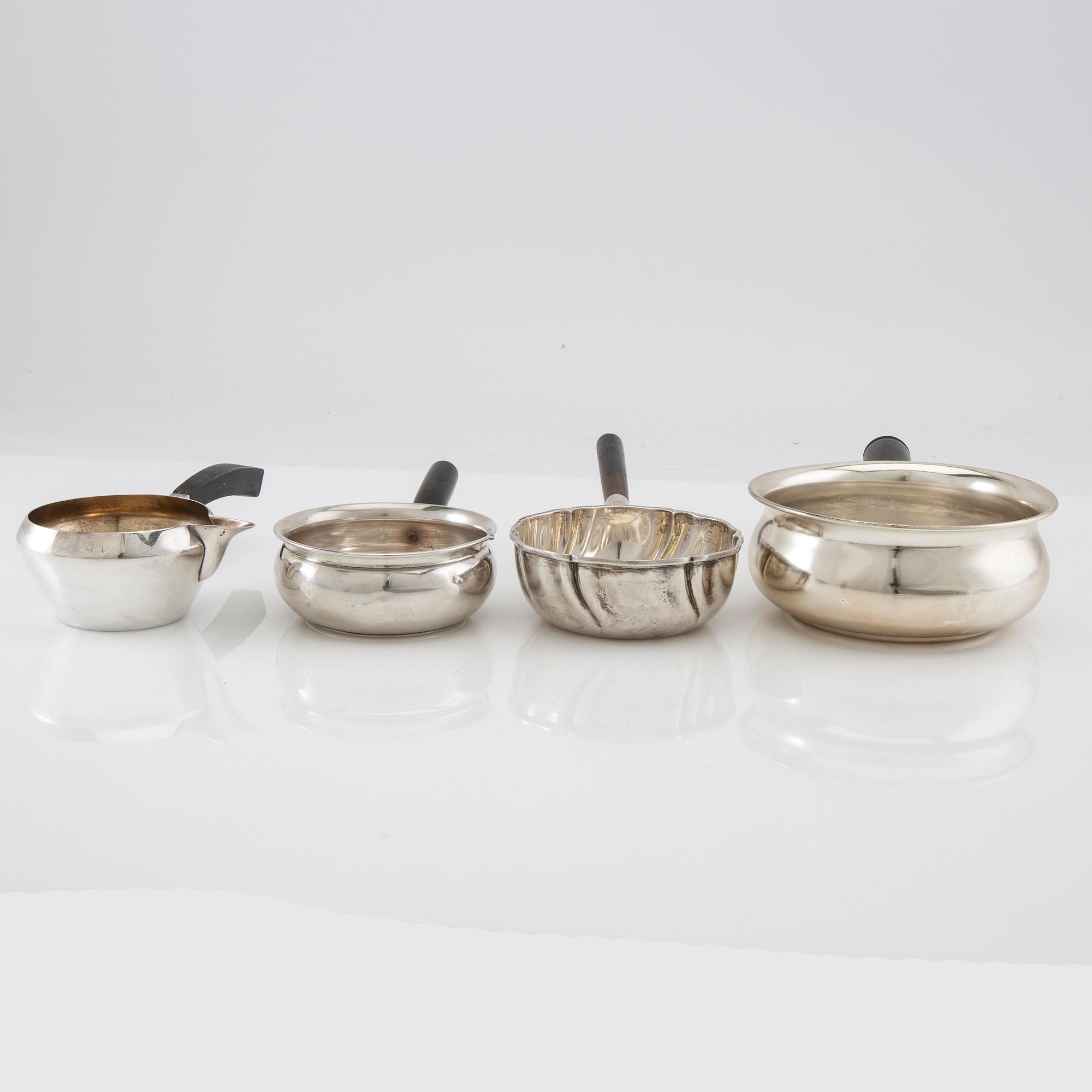 Sugar tongs with handles, 4 pcs, silver, Denmark, first half of the 20th century.