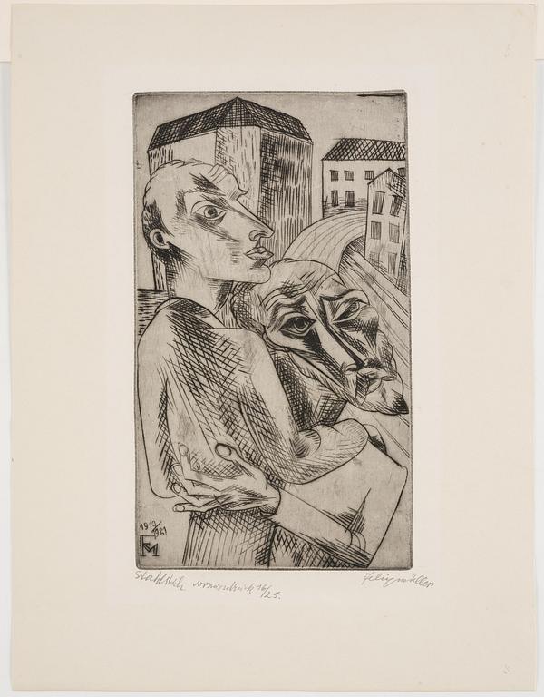 Conrad Felixmüller, "Freunde".