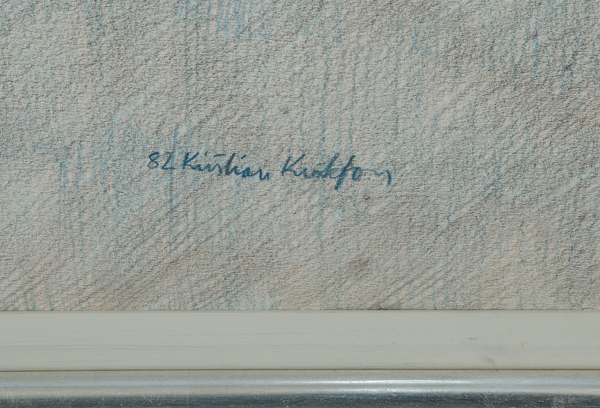 KRISTIAN KROKFORS, sekatekniikka paperille, signeerattu ja päivätty -82.