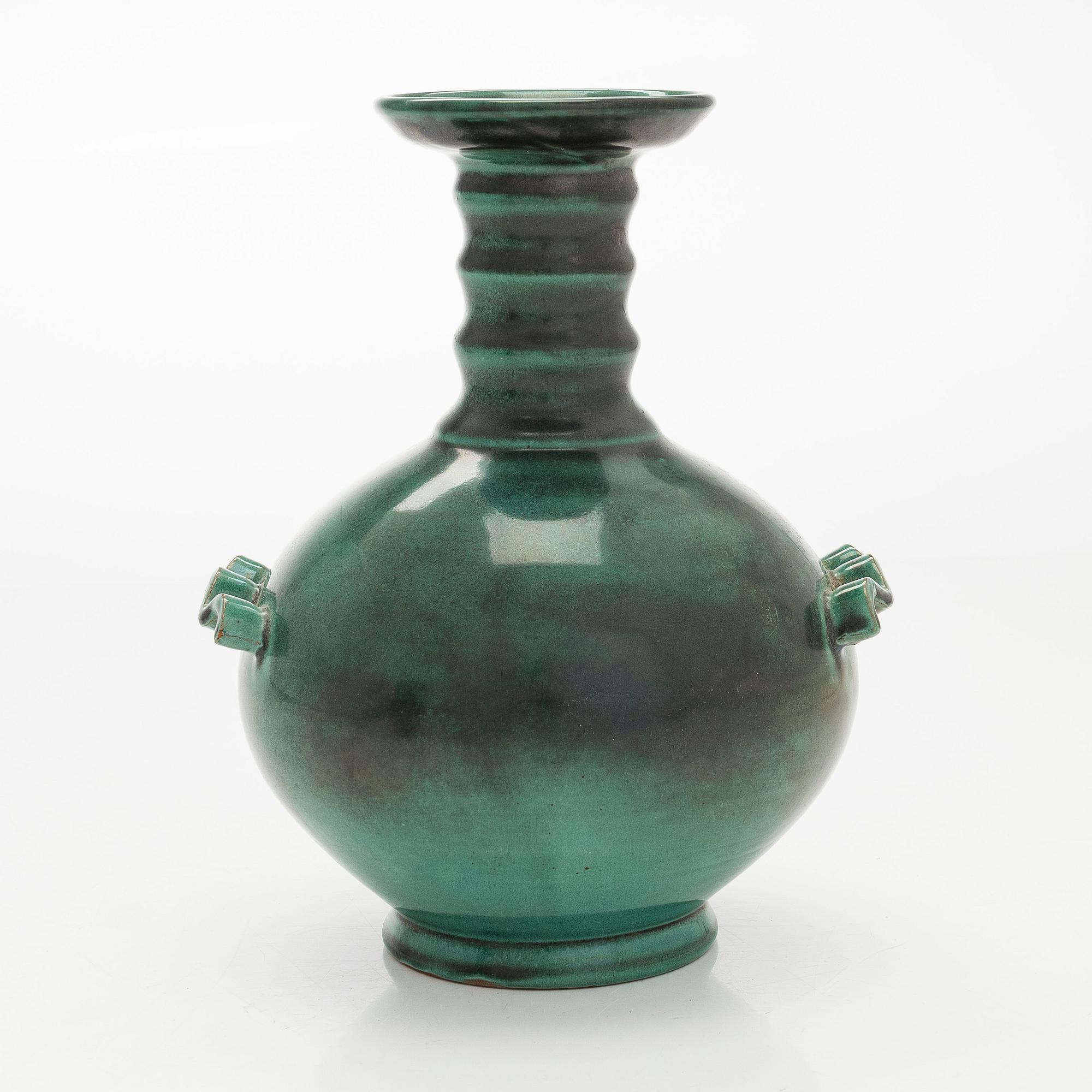 An earthenware vase, Upsala Ekeby, first half of the 20th century.
