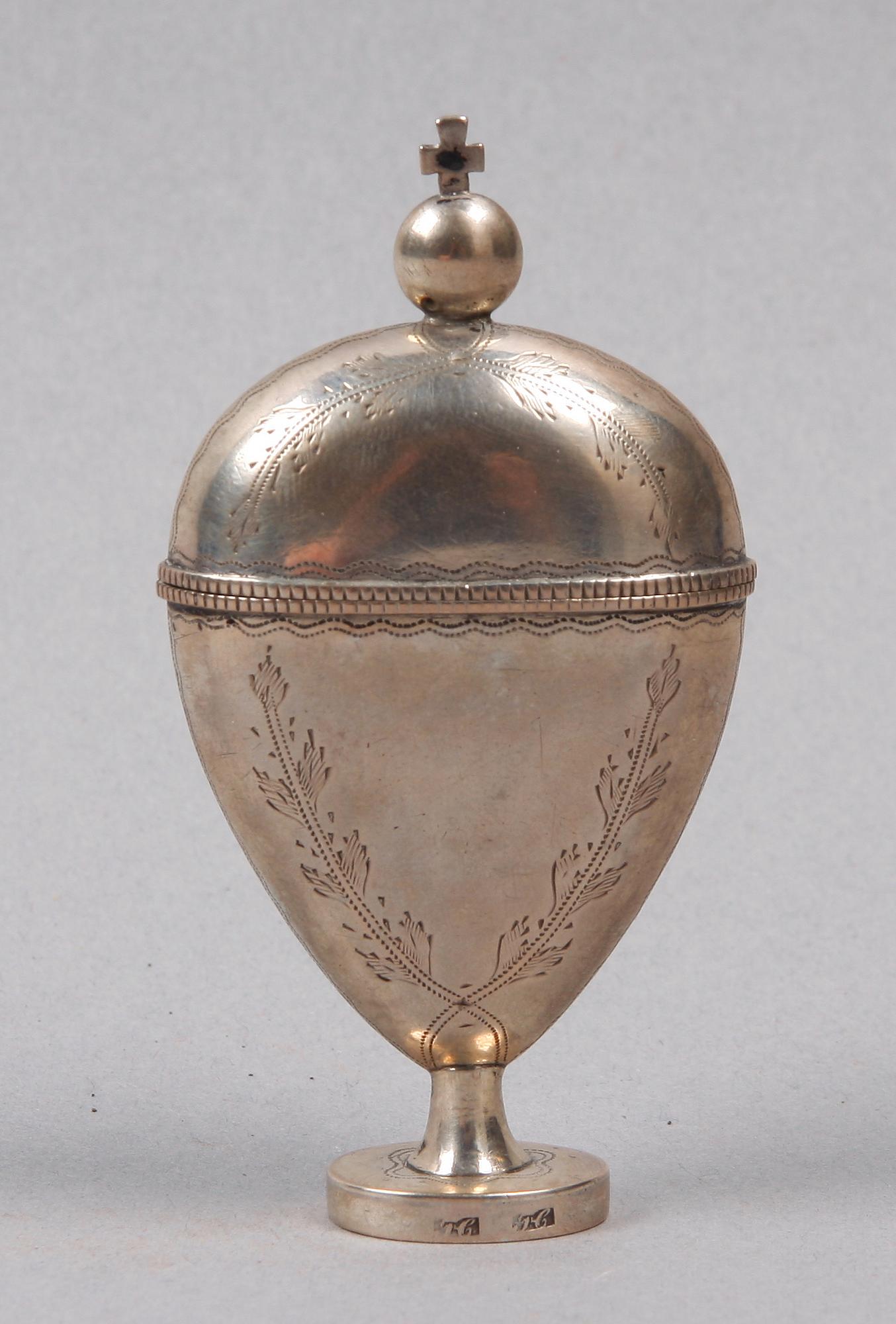 SVAMPDOSA, silver, 1800-tal.