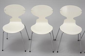 Arne Jacobsen, stolar, 6 st., "Myran", Fritz Hansen, Danmark,