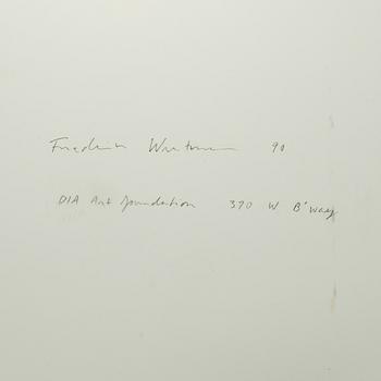 Fredrik Wretman, photograph signed and dated 90 on verso.