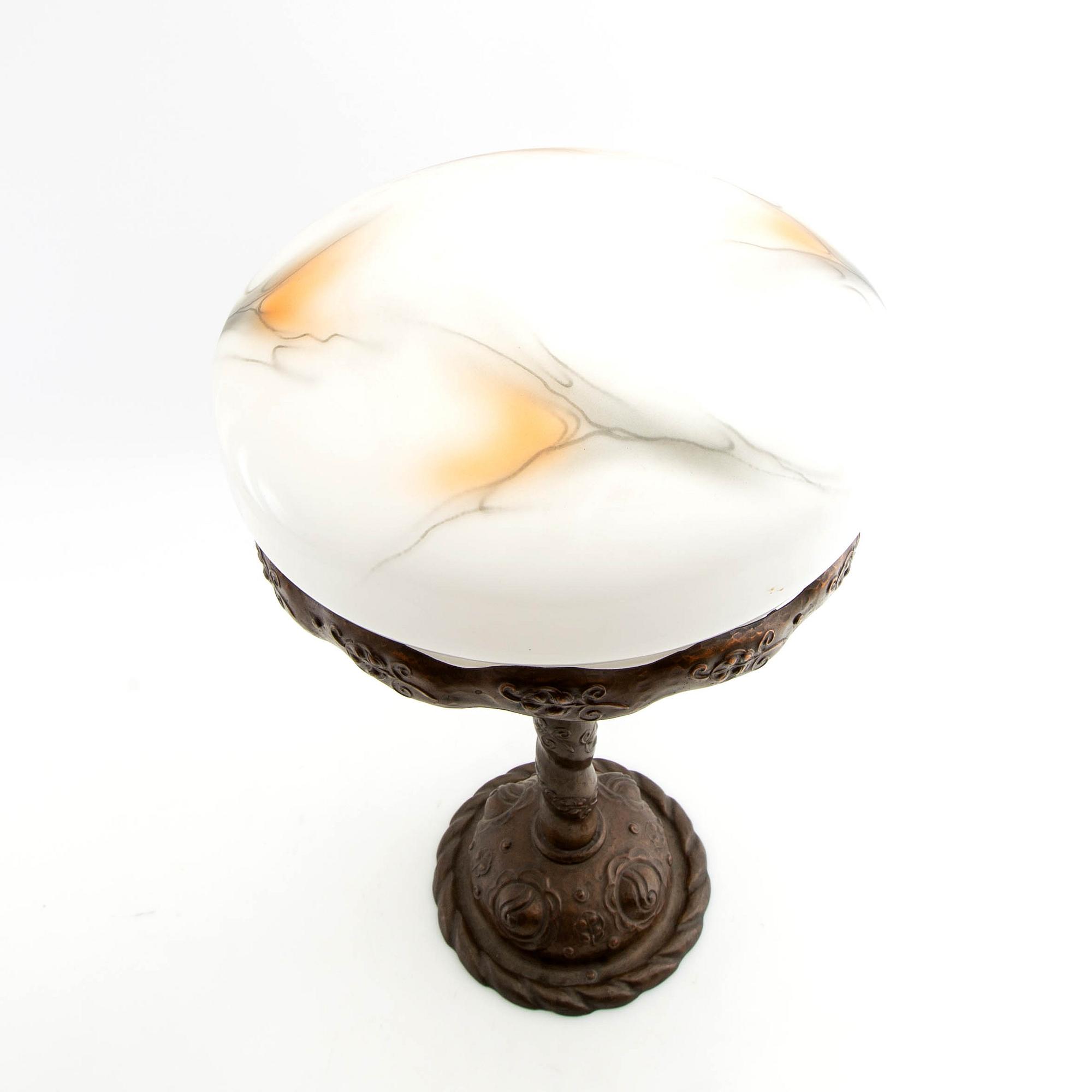 Table lamp, Jugend, early 20th century.