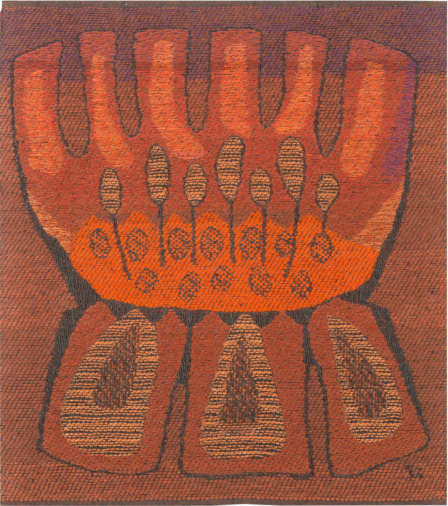 Dora Jung, a textile signed, also a tergo signature.