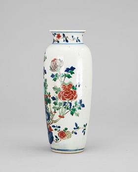 A polychrome transition-style vase.