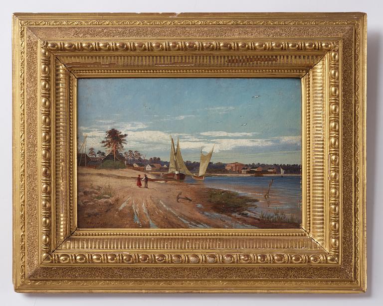 Alexander Borsow, oil on panel, signed and dated -87.