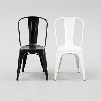 Xavier Pauchard / Tolix, a set of eight 'A' chairs from Tolix, France.