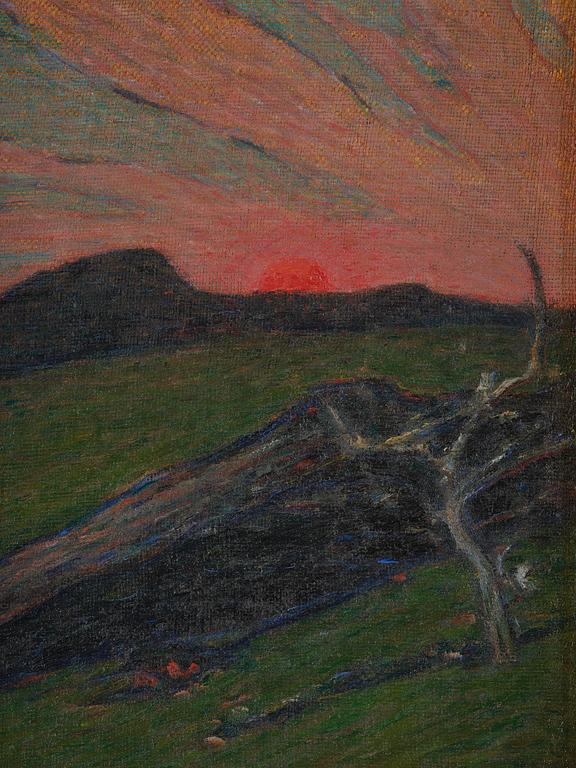 Karl Nordström, "Sunset, Bohuslän".