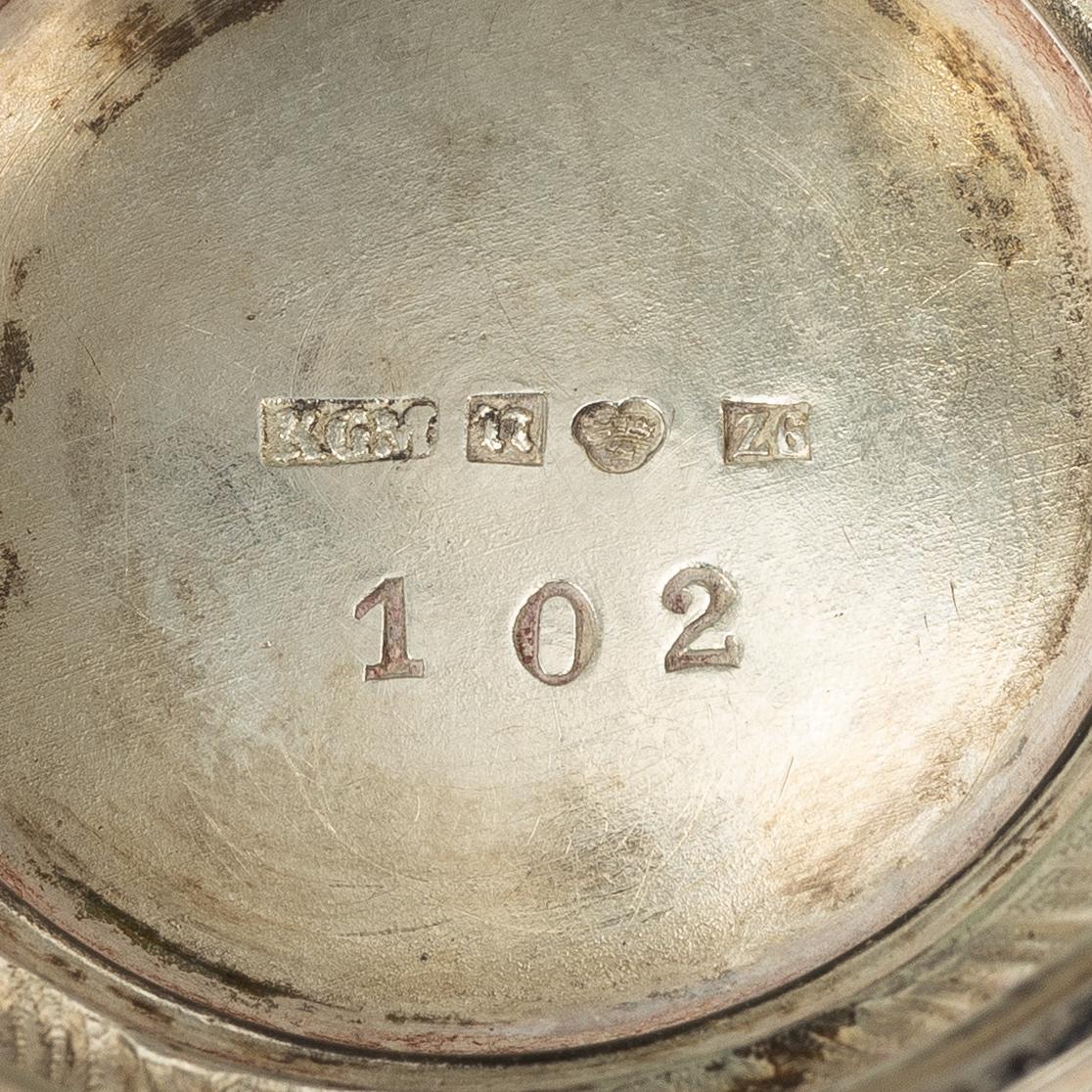 Ten Swedish silver beakers, mark of KG Markströms, Uppsala 1901-1908.