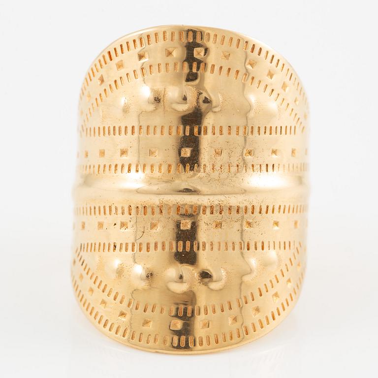 Ring 18K gold, modern copy of the Great Birka Ring.