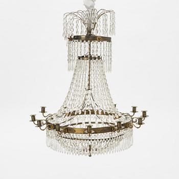 An Empire chandelier, 19th Century.