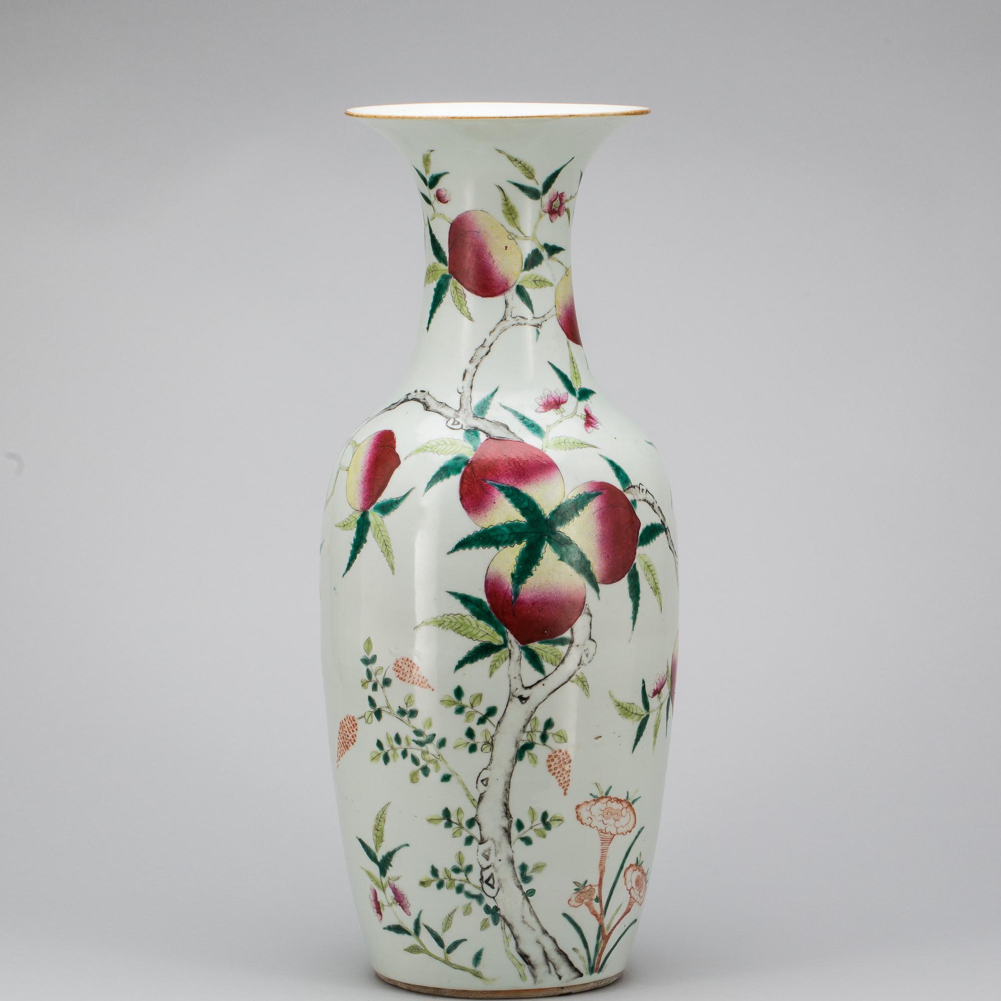 GOLVVAS, porslin Kina, 1800-tal.