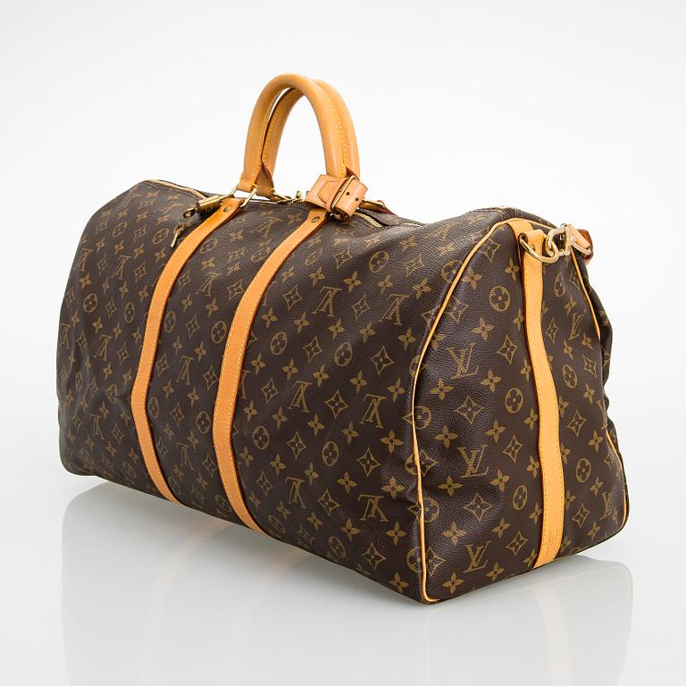 Louis Vuitton, A Monogram canvas 'Keepall 55 bandoulière' Bag.