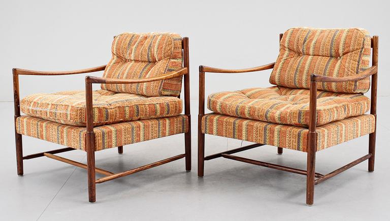 FÅTÖLER, ett par, Danmark, 1950/60-tal.