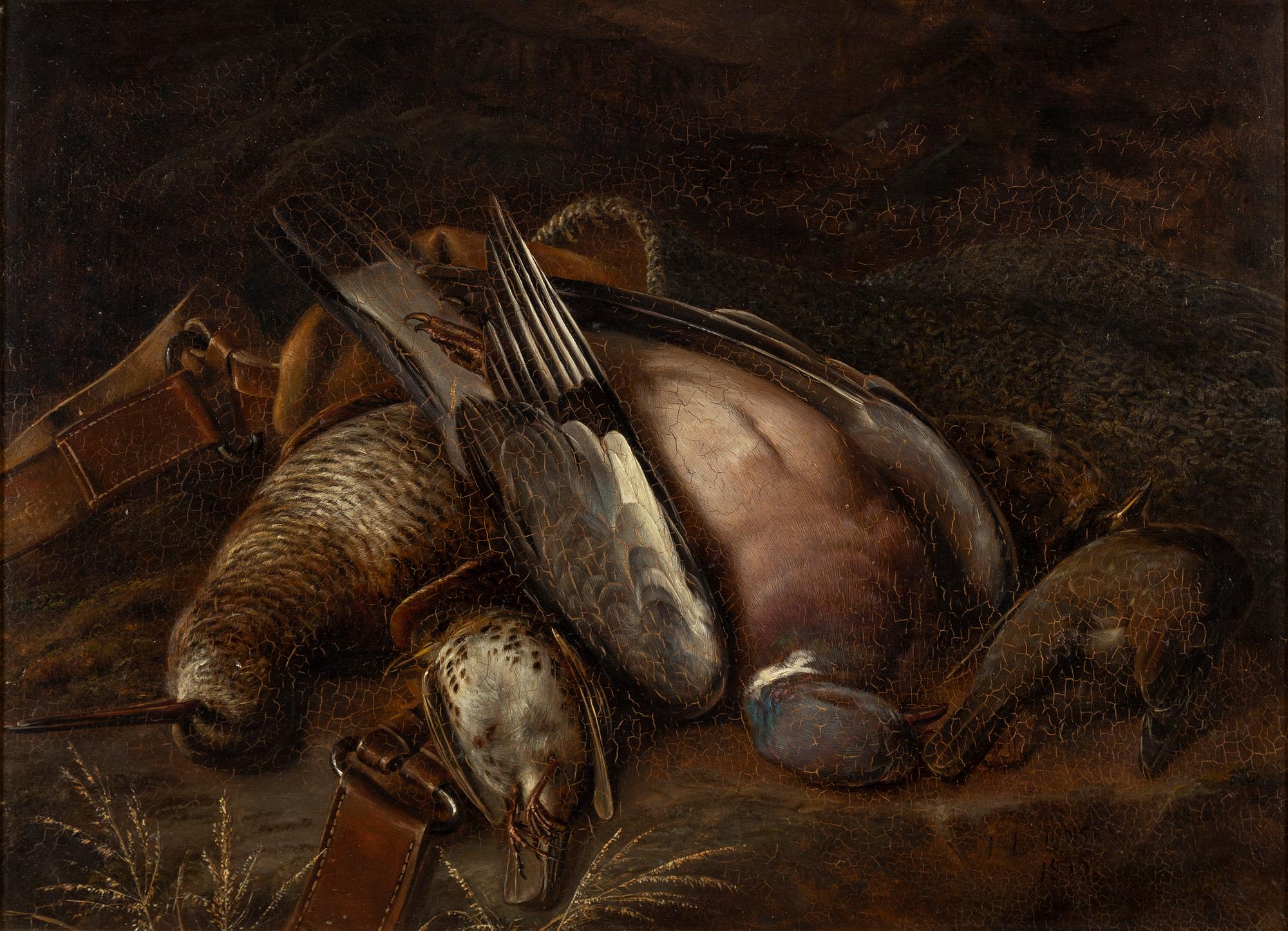 Johan Laurentz Jensen, oil on canvas, signed and dated 1845.