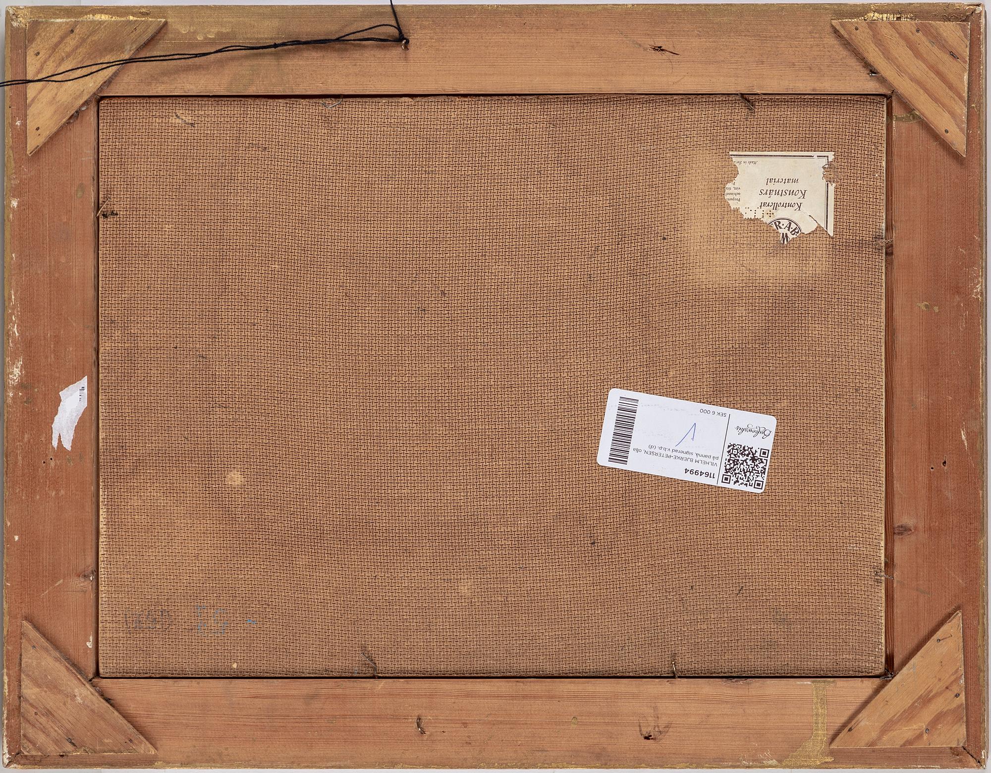 VILHELM BJERKE-PETERSEN, oil on panel, signed v.b.p.