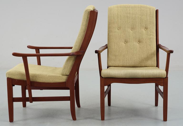 FÅTÖLJER, ett par, "Ulfåsa", Carl Malmsten, Bodafors.