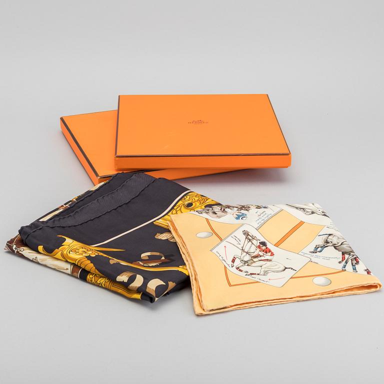 HERMES scarf och pochette.