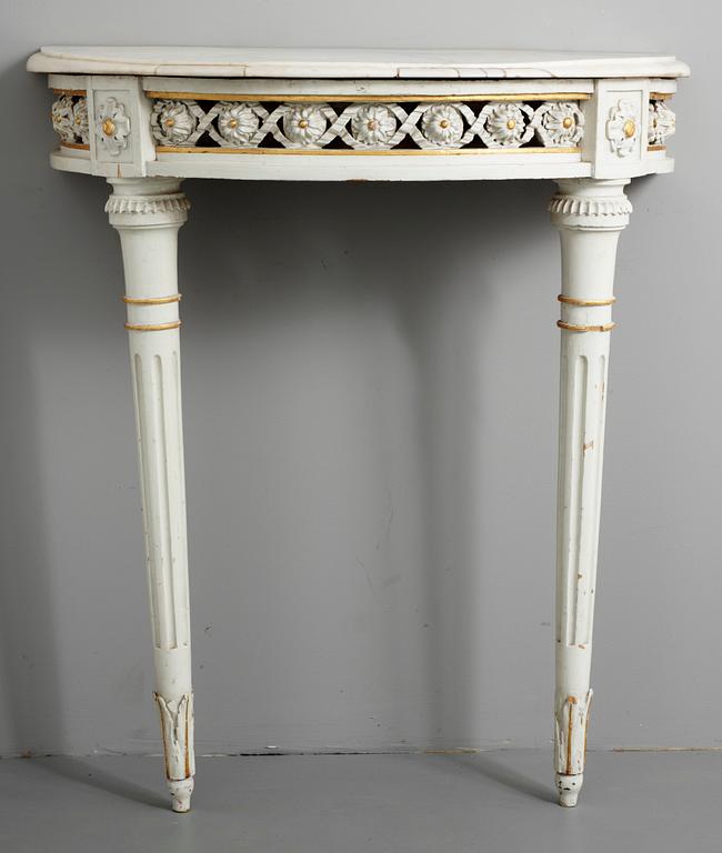 A late 18th Louis XVI century console table.