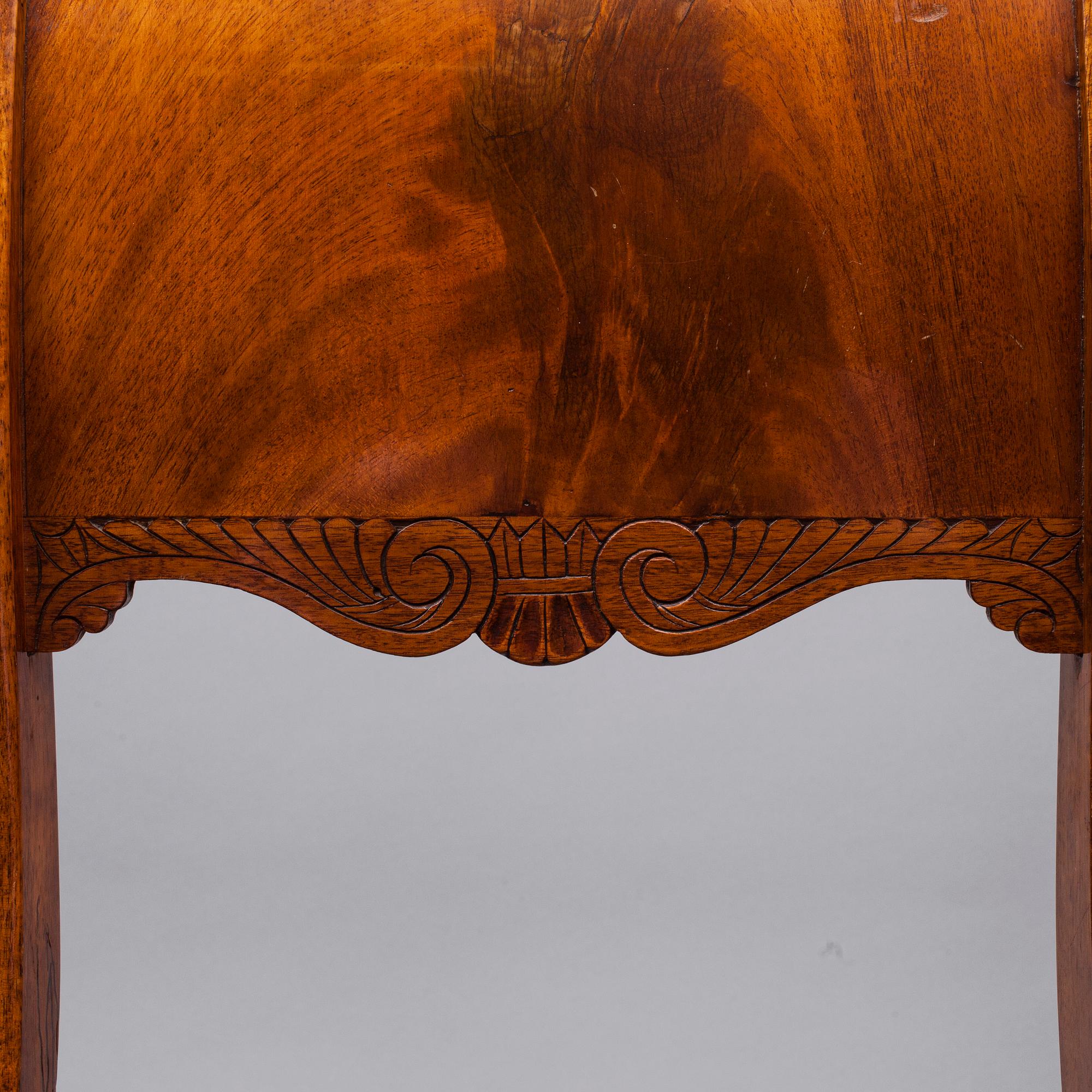 STOLAR, 6 st, biedermeier, Ryssland, 1800-talets mitt.