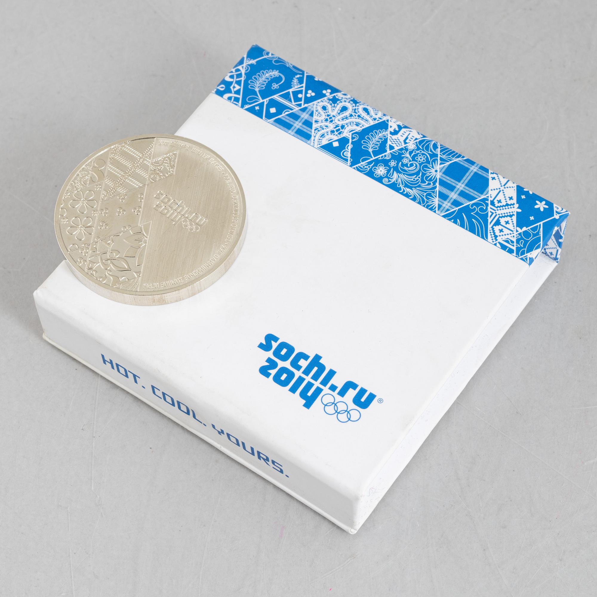 Deltagarmedalj OS Sotji 2014.